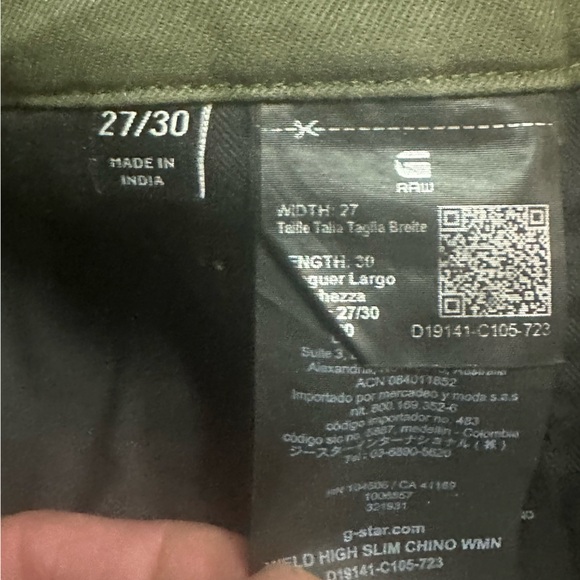 G-Star Originals Women’s Weld High Slim Chino - Picture 6 of 6